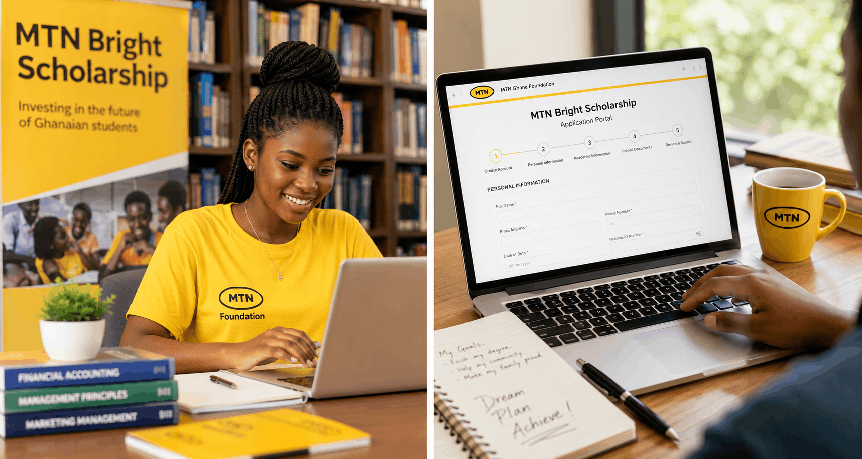 Apply for the MTN Bright Scholarship in Ghana