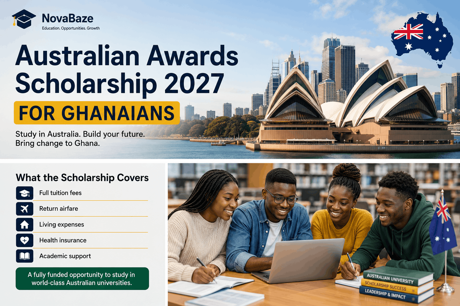 Australian Awards Scholarship 2027 for Ghanaians