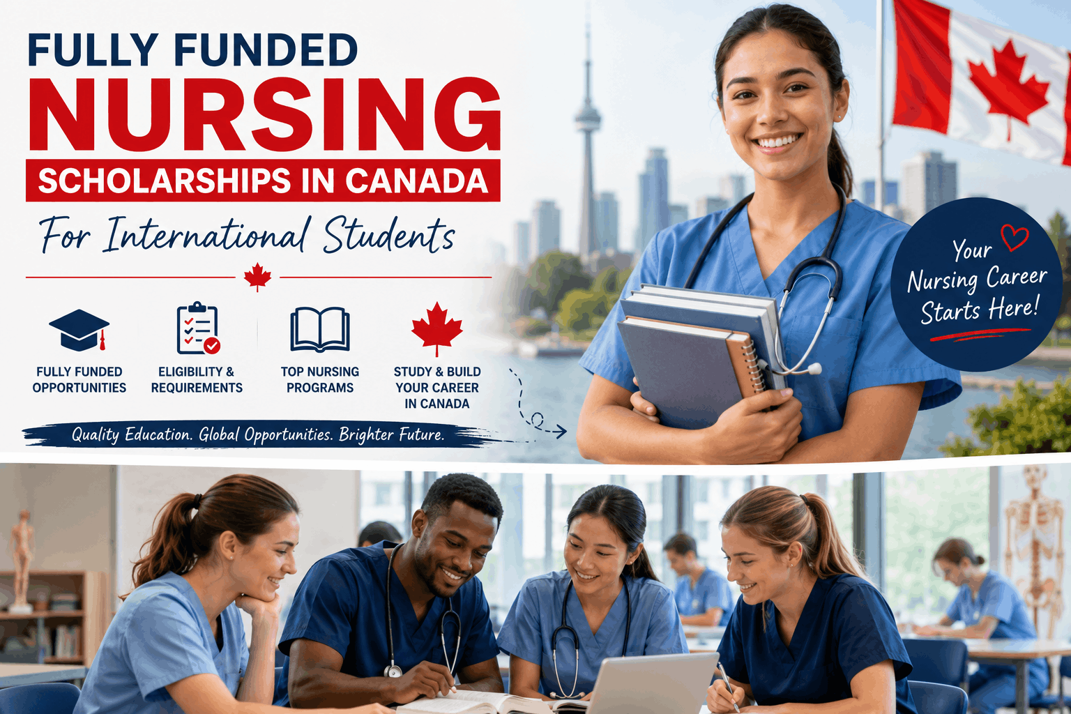 Fully Funded Nursing Scholarships in Canada for International