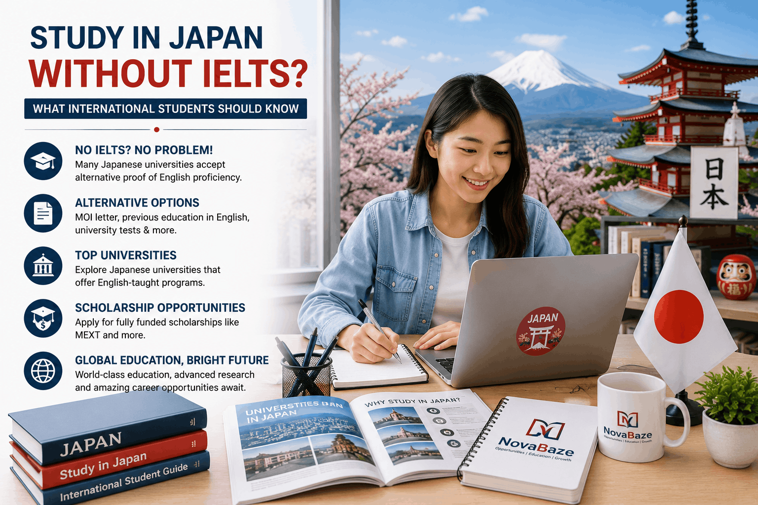 Study in Japan Without IELTS