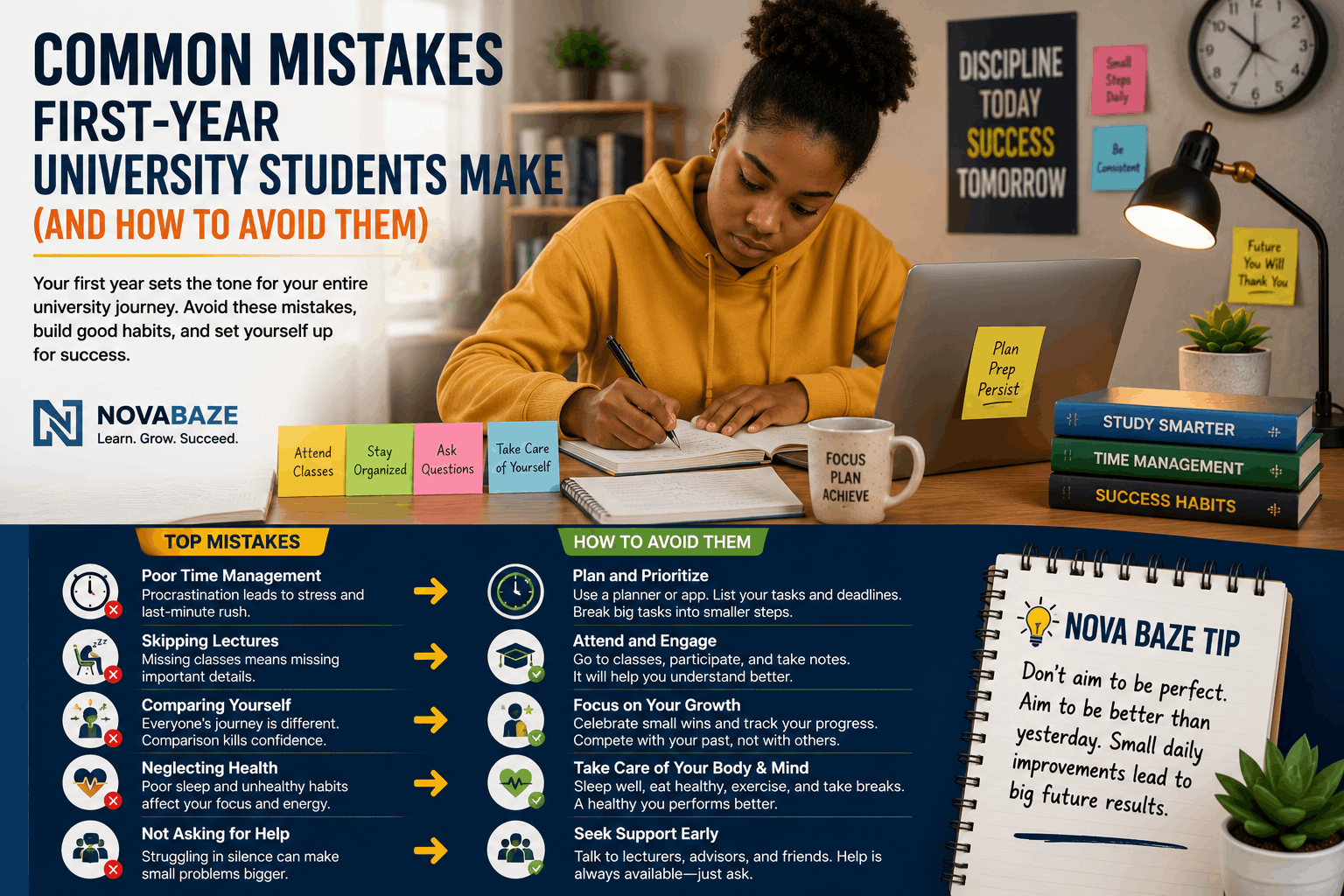 Top mistakes first-year students make