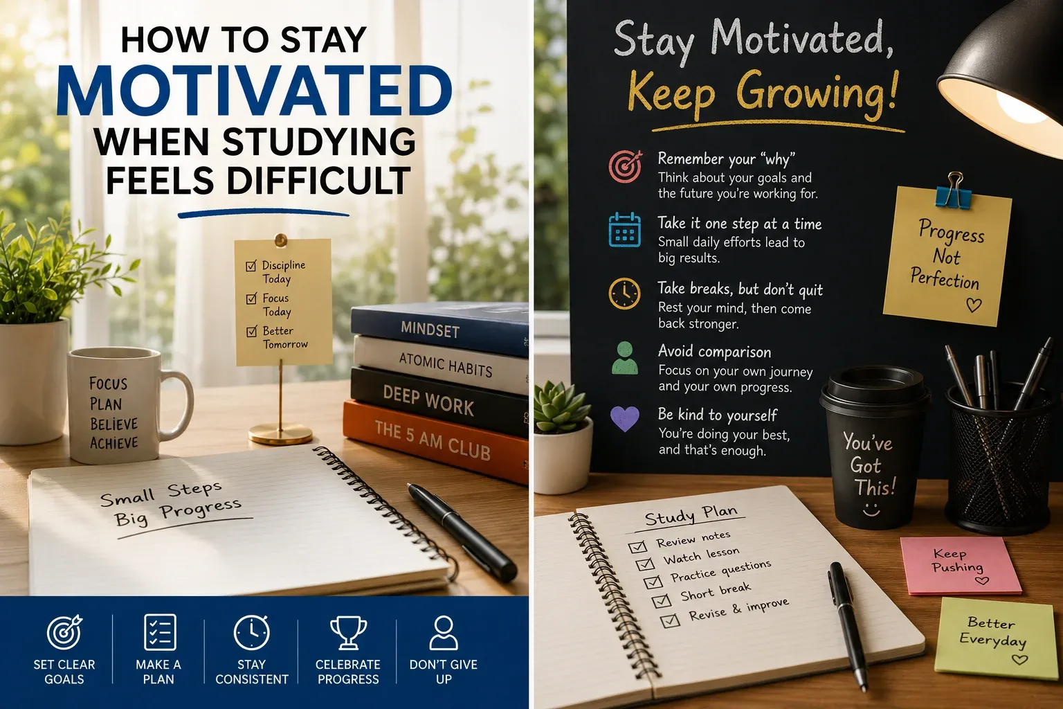 Study motivation tips and progress guide