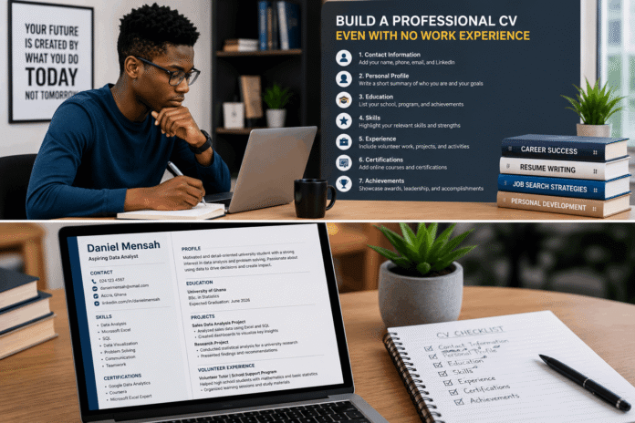 uild A Professional CV For A Student With No Work Experience