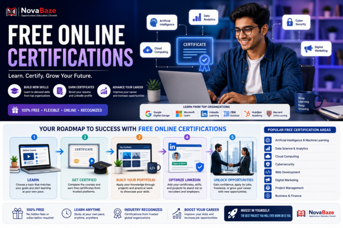 Unlock your future with free certifications courses
